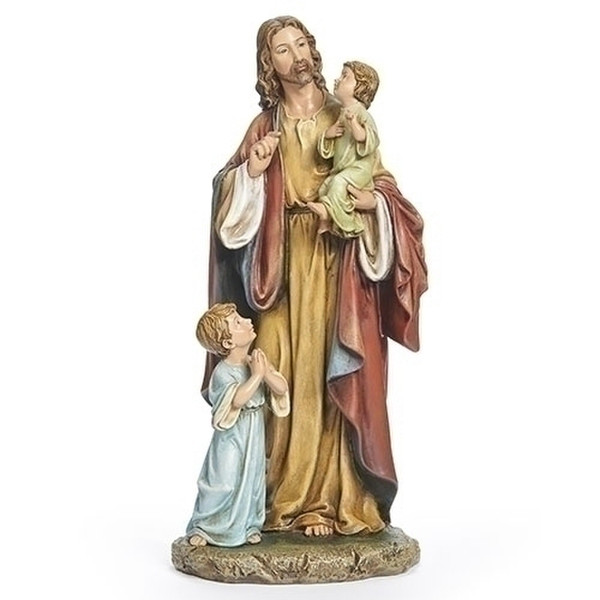 Jesus with Children Figure Classic Statue